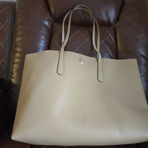 Kate Spade Beige Leather Tote